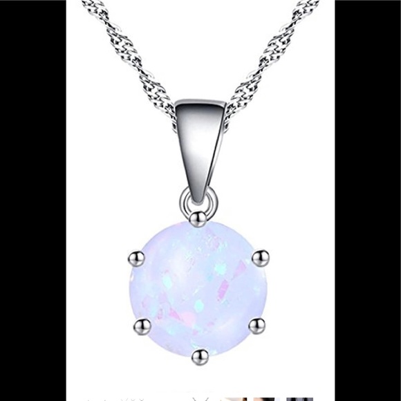18K Gold Plated Multicolor Round Cut CZ Necklace - Picture 4 of 4